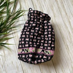 🍀Vera Bradley pink elephant ditty bag excellent